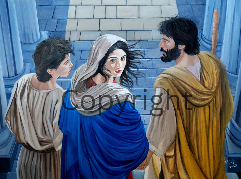 Holy Family Leaving the Temple (Luke 2:51-52)